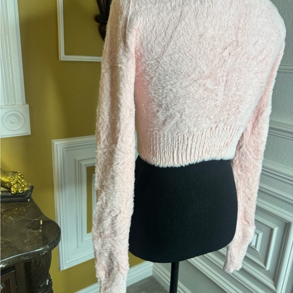 For Love and Lemons 🍋 Pink and Yellow Women's Sweater - Picture 7 of 12